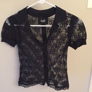 Black lace Dolce & Gabbana top